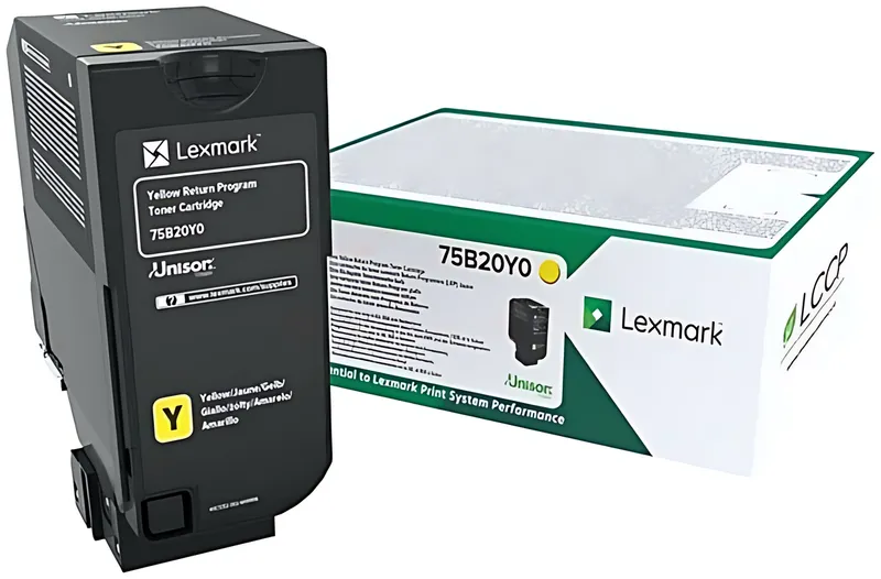 Lexmark 75B20Y0 Toner-Kit gelb return program, 10.000 Seiten ISO/IEC 19752