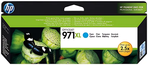 HP CN626AE/971XL Tintenpatrone cyan High-Capacity, 6.600 Seiten ISO/IEC 24711 86,5ml
