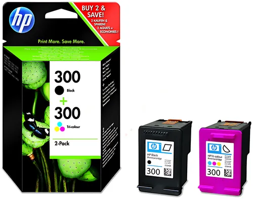 HP CN637EE/300 Druckkopfpatrone Multipack schwarz + color, 2x200 Seiten ISO/IEC 24711 200pg + 160 pg VE=2