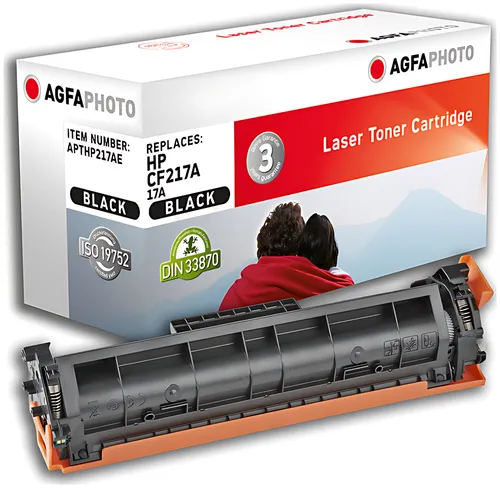 AgfaPhoto APTHP217AE Tonerkartusche schwarz, 1.600 Seiten 60 Gramm (ersetzt HP 17A/CF217A)