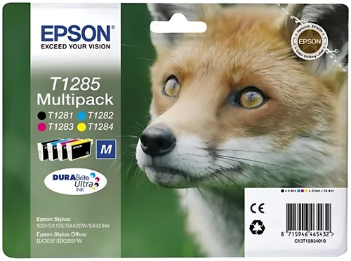 Epson C13T12854012/T1285 Tintenpatrone MultiPack Bk,C,M,Y 5,9 ml + 3x3,5 ml VE=4