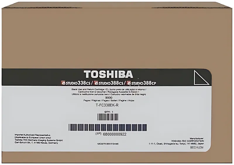 Toshiba 6B000000922/T-FC338EKR Toner schwarz return program, 6.000 Seiten