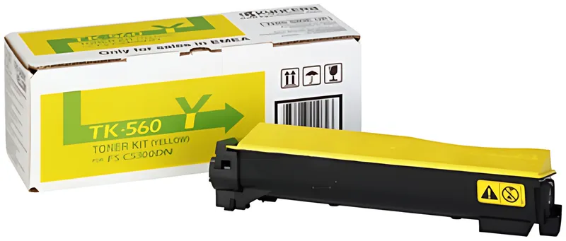 Kyocera 1T02HNAEU0/TK-560Y Toner gelb, 10.000 Seiten ISO/IEC 19798