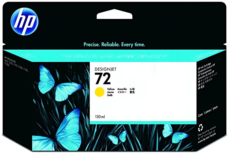 HP 72 Tintenpatrone gelb