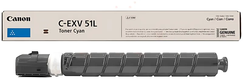 Canon 0485C002/C-EXV51LC Toner-Kit cyan, 26.000 Seiten/5%