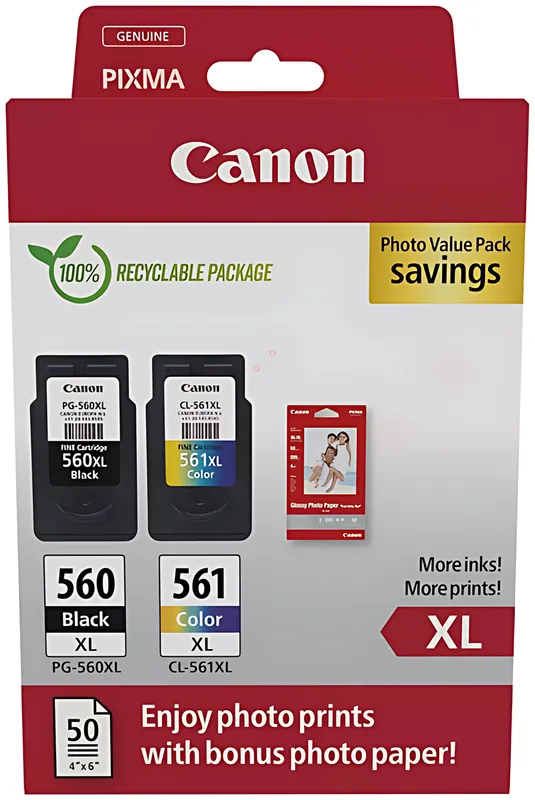 Canon PG-560XL+CL-561XL mit Fotopapier