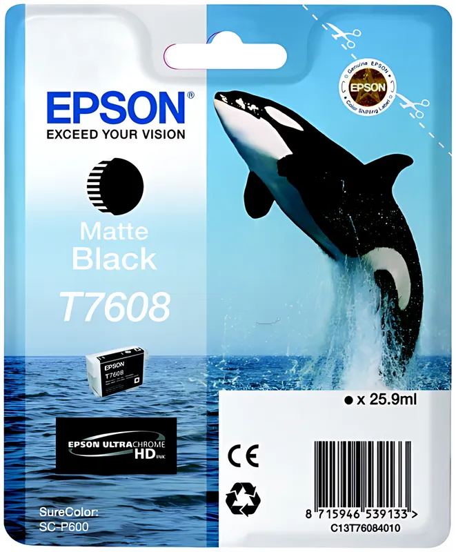 Epson T7608 Tintenpatrone schwarz matt