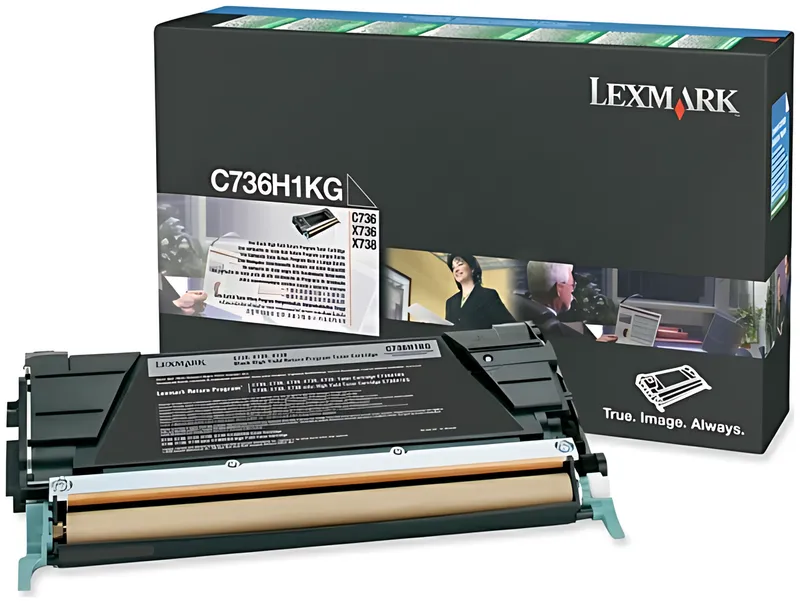 Lexmark C736H1KG Toner-Kit schwarz return program, 12.000 Seiten ISO/IEC 19798