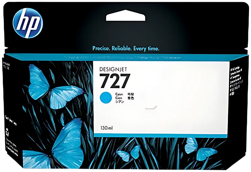 HP 727 Cyan Tintenpatrone