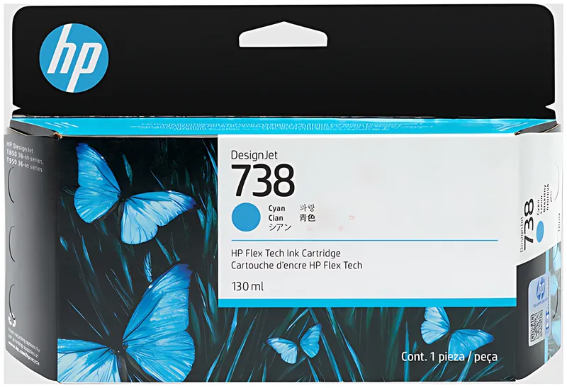 HP 738 Tintenpatrone cyan