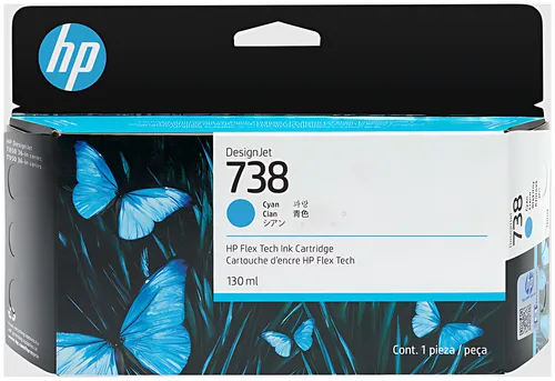 HP 498N5A/738 Tintenpatrone cyan 130ml