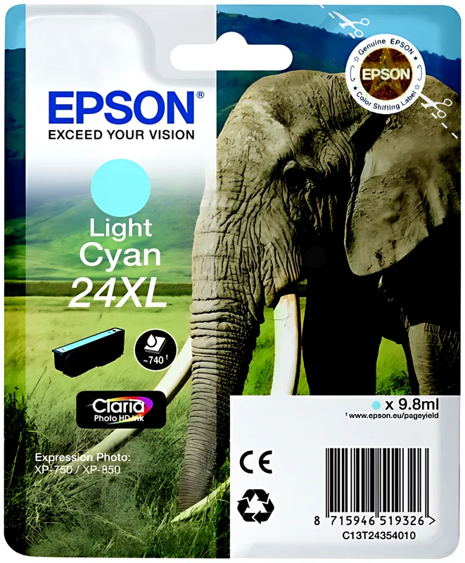 Epson 24XL Photo-Cyan Tintenpatrone