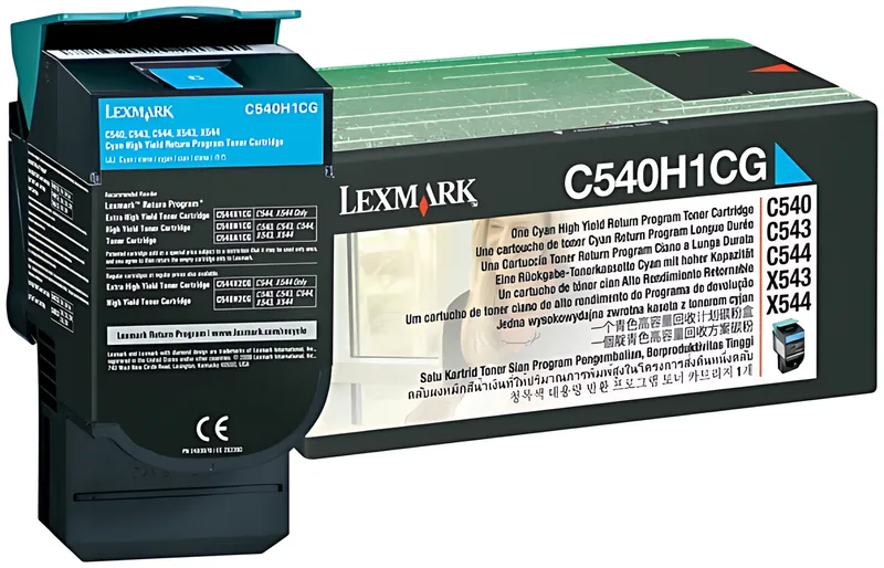 Lexmark C540H1CG Toner cyan return program, 2.000 Seiten ISO/IEC 19798