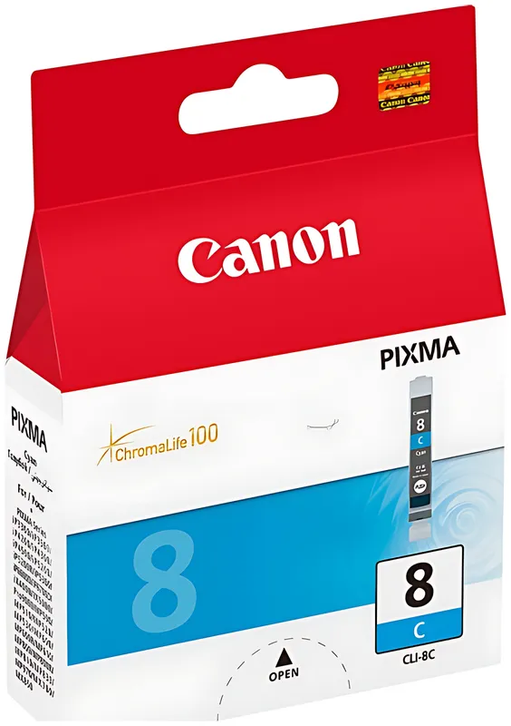 Canon 0621B001/CLI-8C Tintenpatrone cyan, 420 Seiten ISO/IEC 24711 13ml