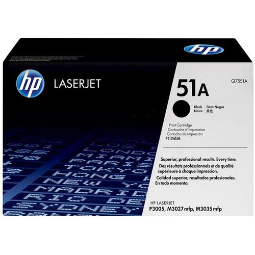 HP Q7551A/51A Tonerkartusche schwarz, 6.500 Seiten ISO/IEC 19752