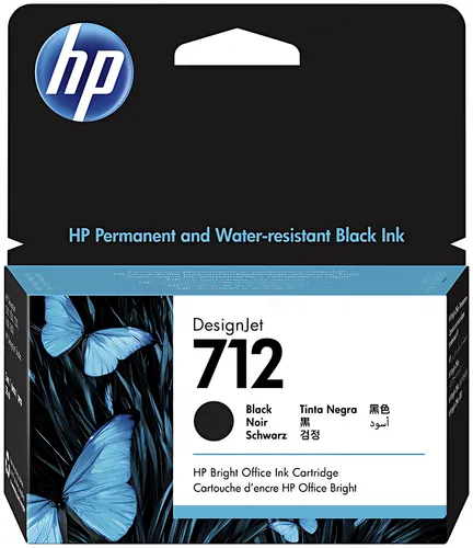 HP 3ED70A/712 Tintenpatrone schwarz 38ml