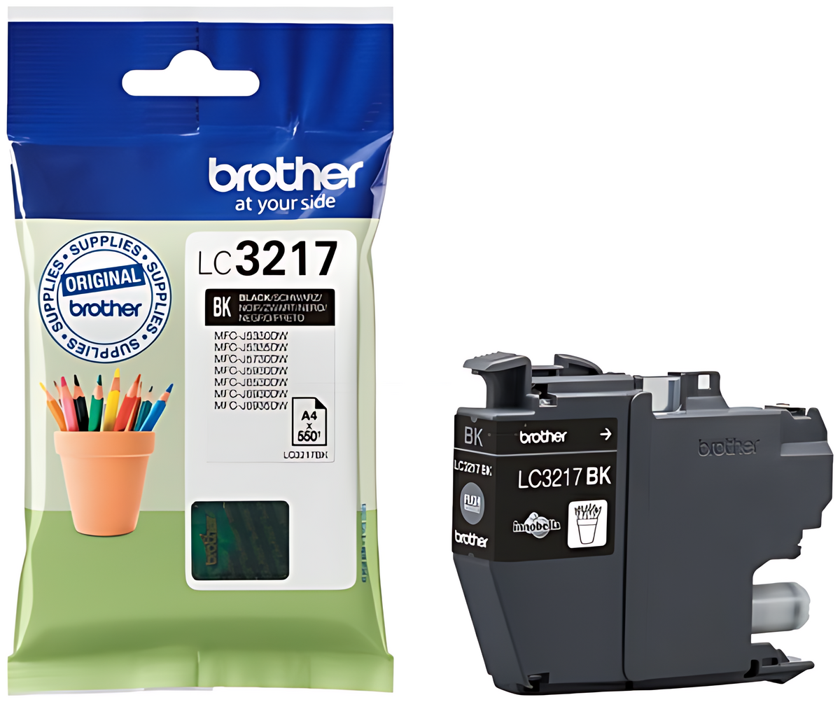 Brother LC-3217BK Tintenpatrone schwarz, 550 Seiten ISO/IEC 24711 15ml