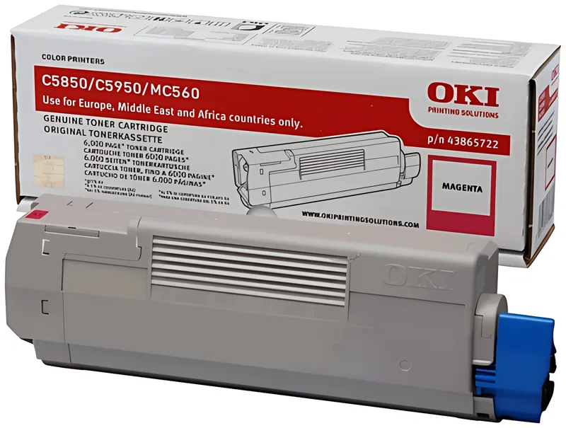 OKI 43865722 Toner magenta, 6.000 Seiten/5%