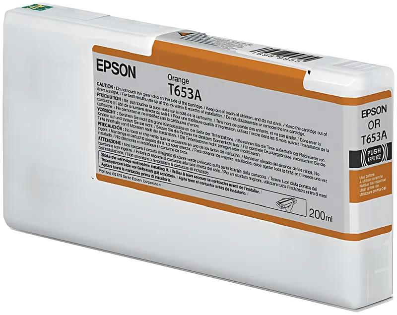 Epson C13T653A00/T653A Tintenpatrone orange 200ml