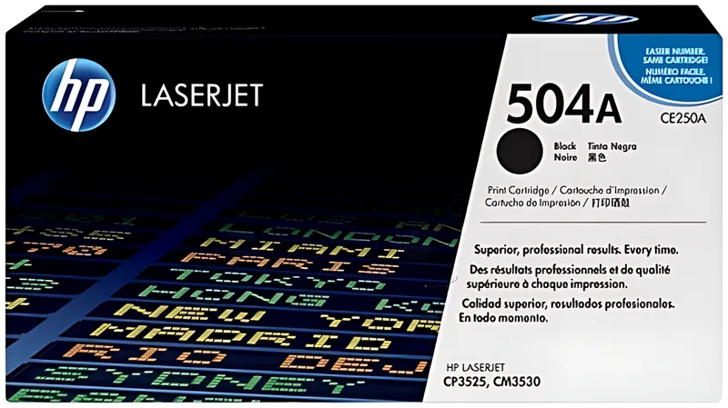 HP CE250A/504A Tonerkartusche schwarz, 5.000 Seiten ISO/IEC 19798