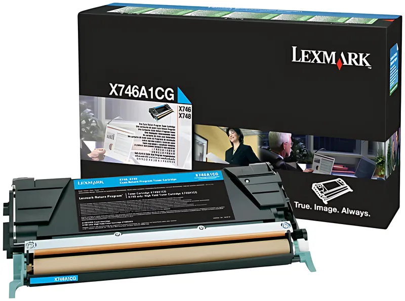 Lexmark X746A1CG Tonerkartusche cyan return program, 7.000 Seiten ISO/IEC 19798