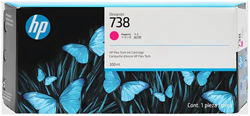 HP 676M7A/738 Tintenpatrone magenta 300ml