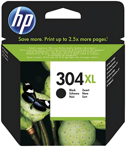 HP N9K08AE/304XL Druckkopfpatrone schwarz High-Capacity, 300 Seiten ISO/IEC 24711 6ml