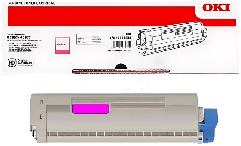 OKI 45862838 Toner-Kit magenta, 7.300 Seiten ISO/IEC 19798