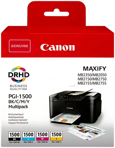 Canon 9218B006/PGI-1500BKCMY Tintenpatrone MultiPack Bk,C,M,Y 12,4ml + 3x4,5ml VE=4