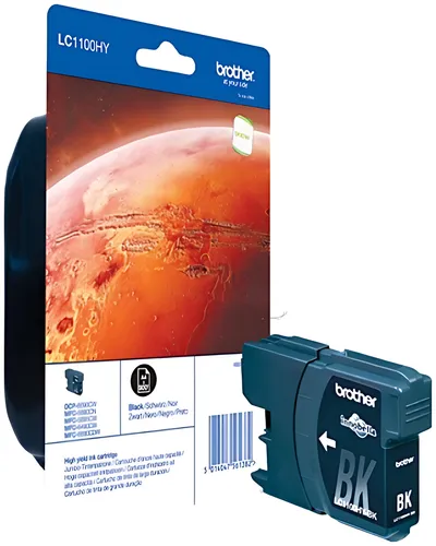 Brother LC-1100HYBK Tintenpatrone schwarz High-Capacity, 900 Seiten ISO/IEC 24711 19ml