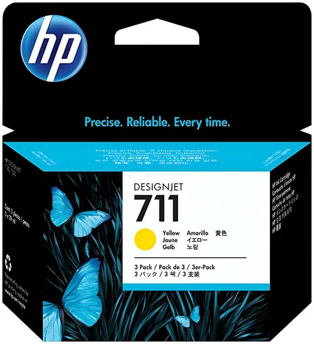 HP CZ136A/711 Tintenpatrone gelb 29ml VE=3