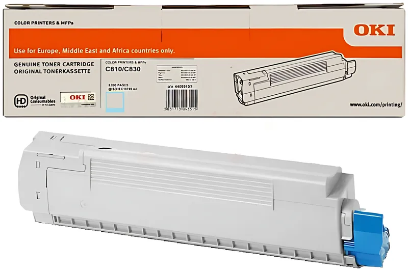 OKI 44059107 Toner cyan, 8.000 Seiten ISO/IEC 19798