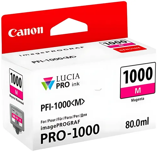 Canon 0548C001/PFI-1000M Tintenpatrone magenta, 5.855 Seiten 80ml