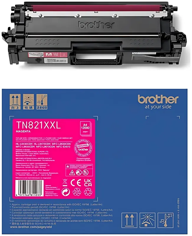 Brother TN-821XXLM Toner-Kit magenta High-Capacity, 12.000 Seiten ISO/IEC 19752