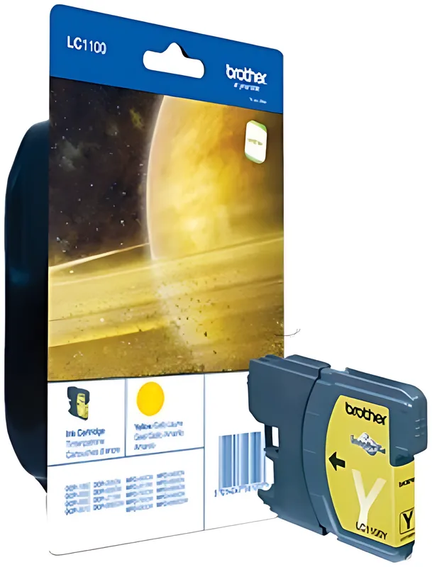 Brother LC-1100Y Tintenpatrone gelb, 325 Seiten ISO/IEC 24711 5.5ml