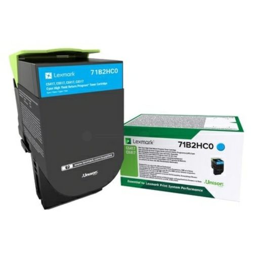 Lexmark 71B2HC0 Toner-Kit cyan return program, 3.500 Seiten ISO/IEC 19752
