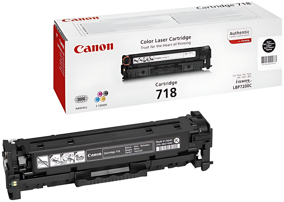 Canon 2662B002/718BK Tonerkartusche schwarz, 3.400 Seiten ISO/IEC 19798