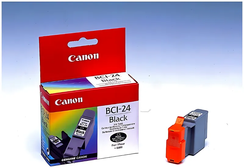 Canon 6881A002/BCI-24BK Tintenpatrone schwarz, 170 Seiten/5% 9ml