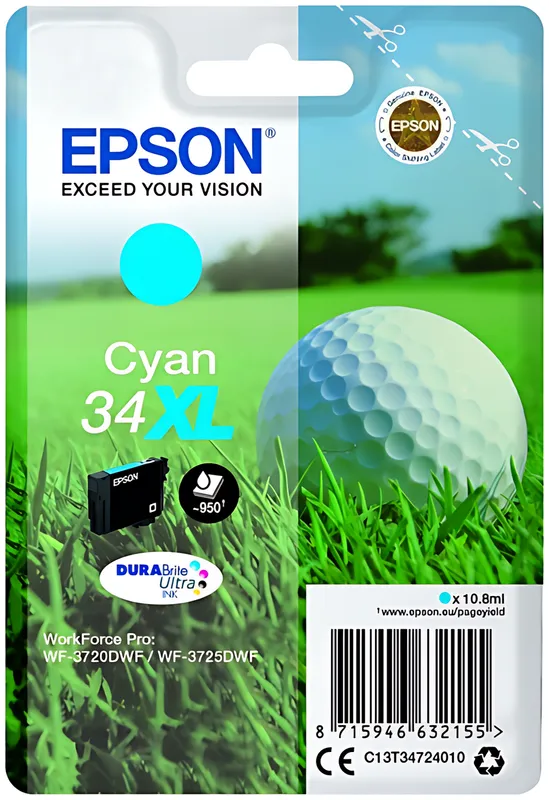 Cyan 34XL Patrone
