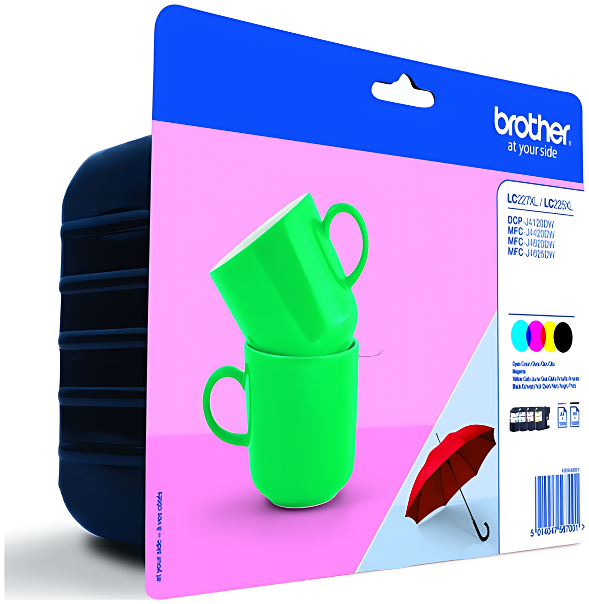 Brother LC-227XLVALBPDR Tintenpatrone MultiPack Bk,C,M,Y, 4x1.200 Seiten ISO/IEC 24711 VE=4