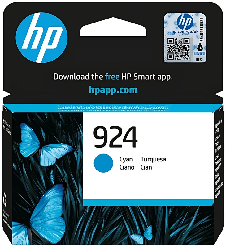 HP 4K0U3NE/924 Tintenpatrone cyan, 400 Seiten ISO/IEC 19752