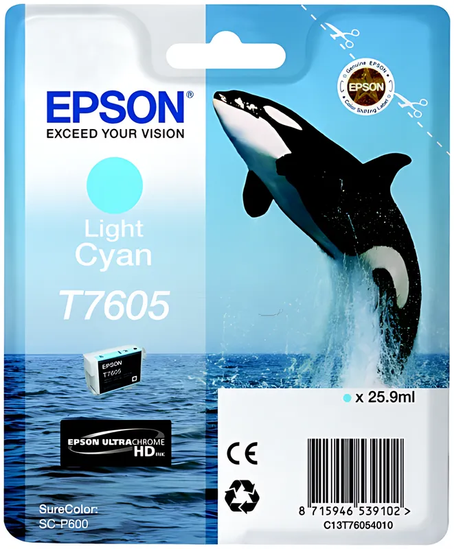 Epson T7605 Tintenpatrone cyan hell