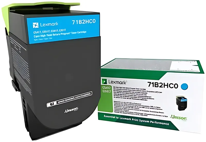 Lexmark 71B2HC0 Toner-Kit cyan return program, 3.500 Seiten ISO/IEC 19752