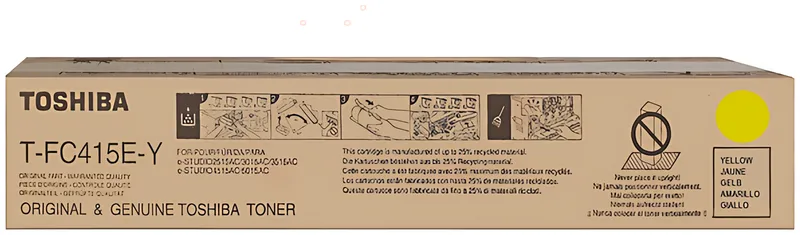 Toshiba 6AJ00000182/T-FC415EY Toner gelb, 33.600 Seiten