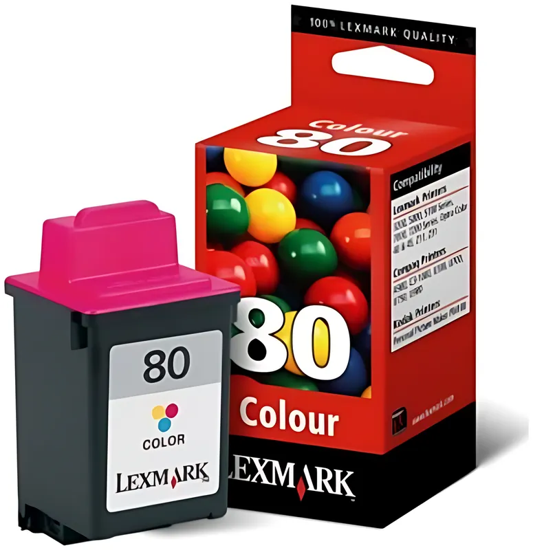 Lexmark 12A1980E/80 Druckkopfpatrone color, 600 Seiten 21ml