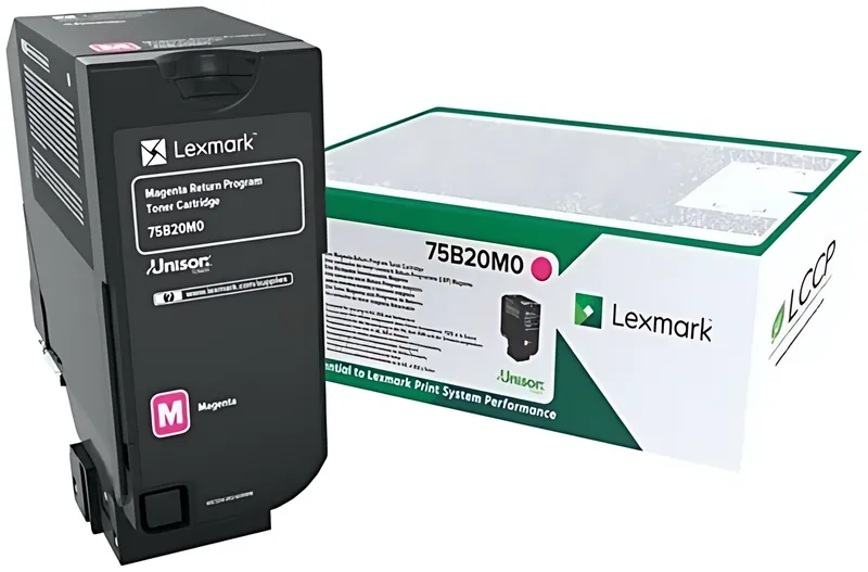 Lexmark 75B20M0 Toner-Kit magenta return program, 10.000 Seiten ISO/IEC 19752