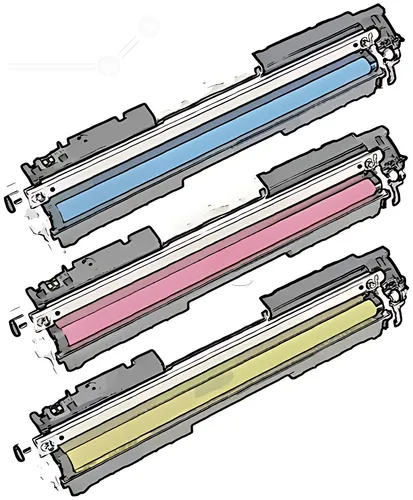 Kompatibel PRTHPCF341A Toner Rainbow-Kit (c,m,y) (ersetzt HP 126A/CF341A)