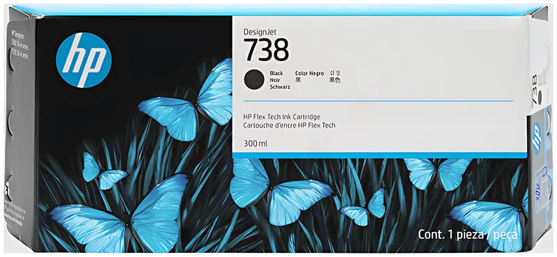 HP 738 Tintenpatrone schwarz