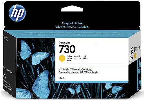HP P2V64A/730 Tintenpatrone gelb 130ml