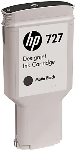 HP C1Q12A/727 Tintenpatrone schwarz matt 300ml